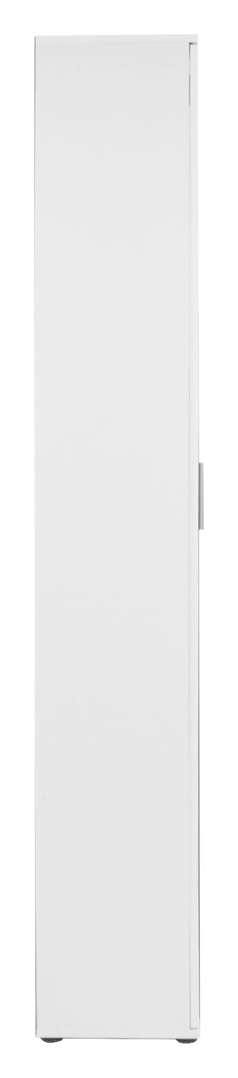 Hochschrank JAKOB weiß silber B/H/T: ca. 49x196x30 cm
