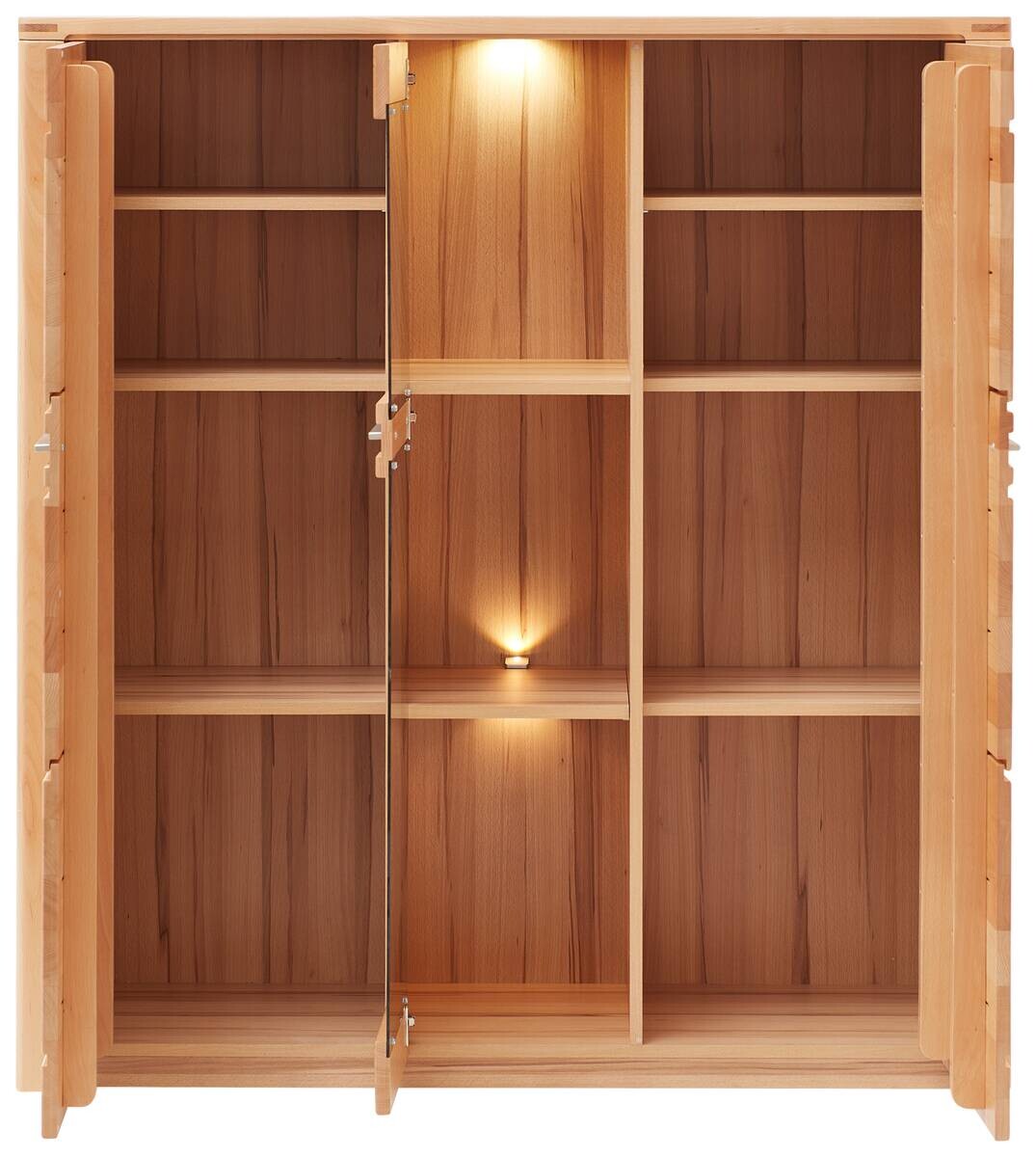 Highboard Nature One buche Nachbildung buche B/H/T: ca. 127x137x40 cm