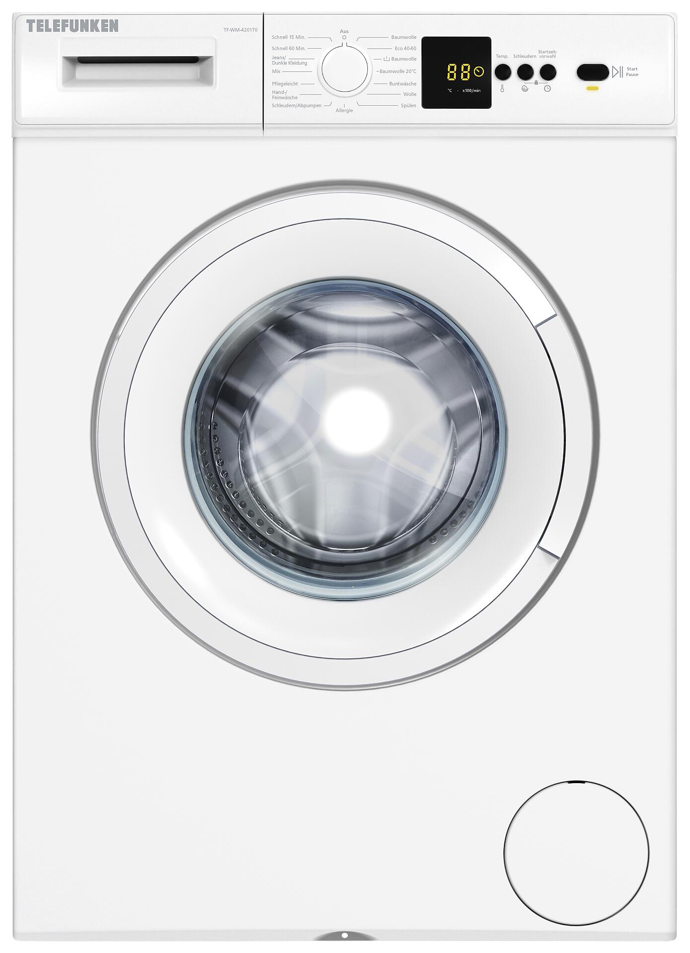 TELEFUNKEN Waschmaschine TF-WM-4201T0 weiß B/H/T: ca. 60x85x50 cm ca. 5 kg