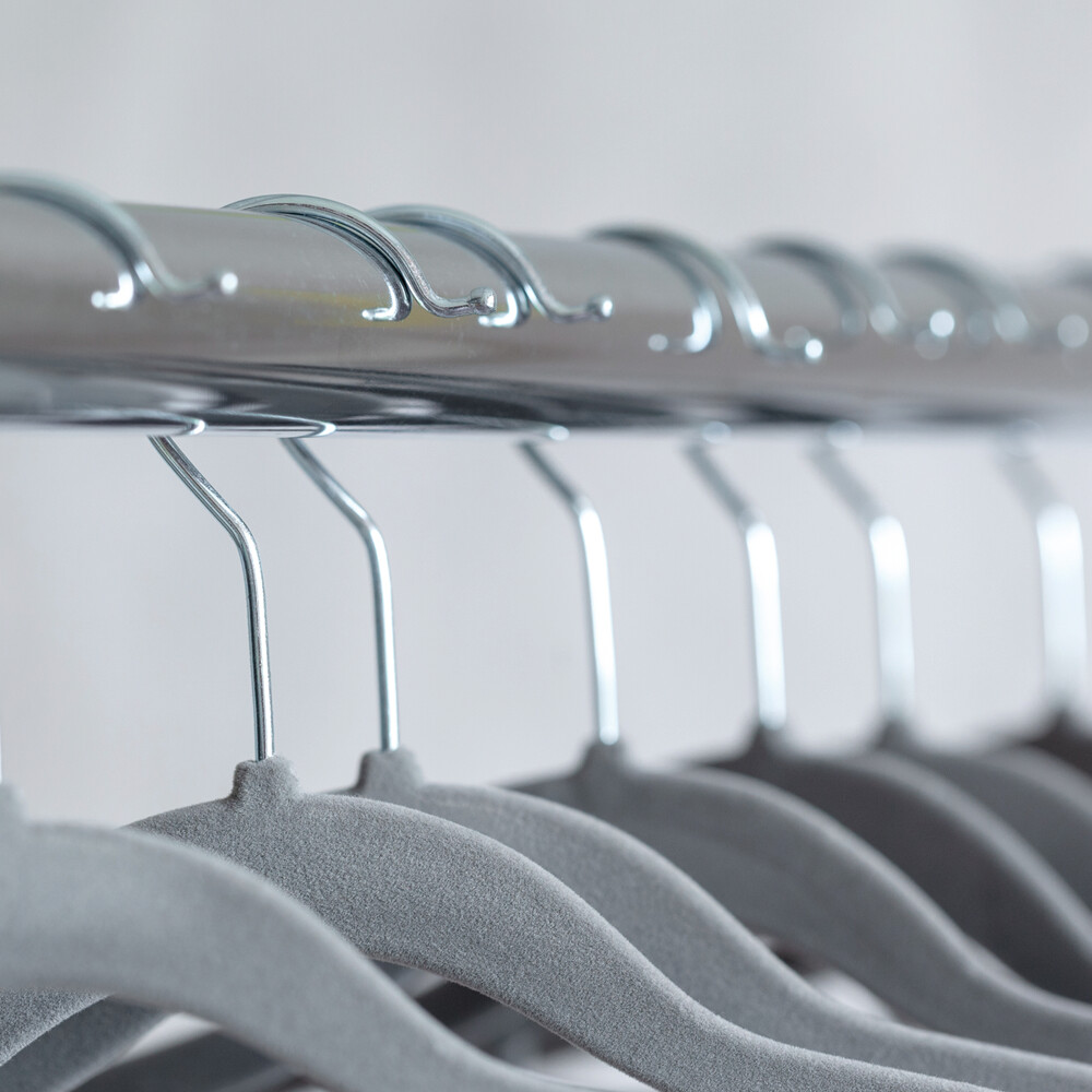 Kesper Kleiderbügel 25tlg. grau Kunststoff