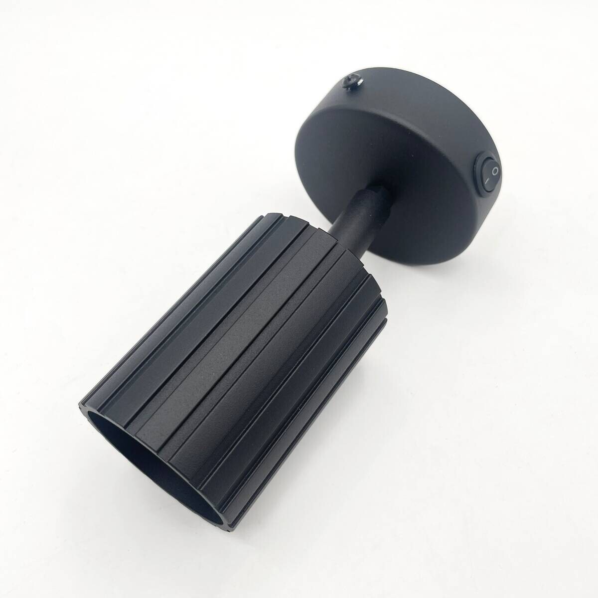 Lamkur Wandleuchte Prisma schwarz Stahl B/H/L: ca. 8x16x8 cm GU10 1 Brennstellen