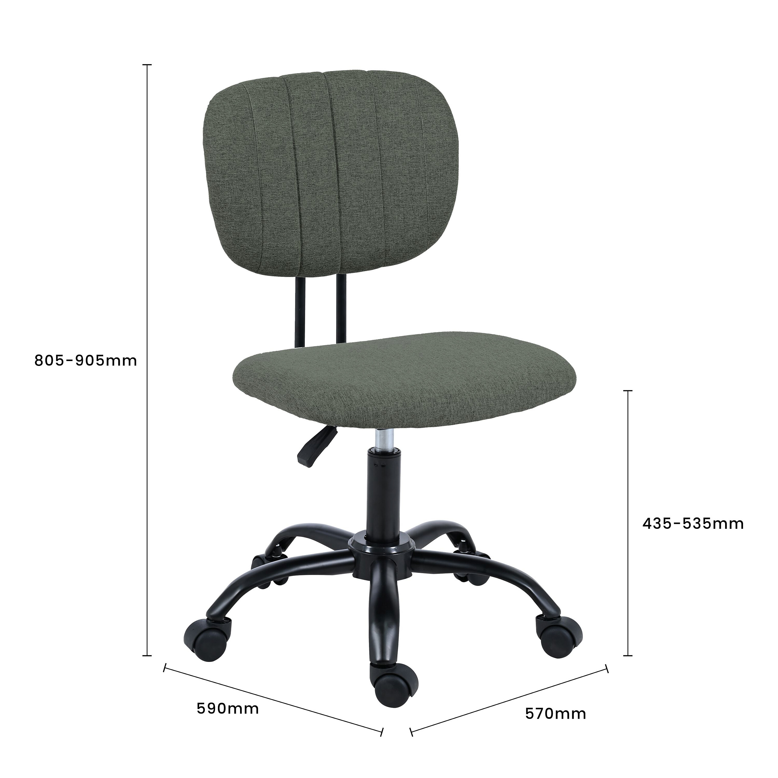 Drehstuhl Lilly grau