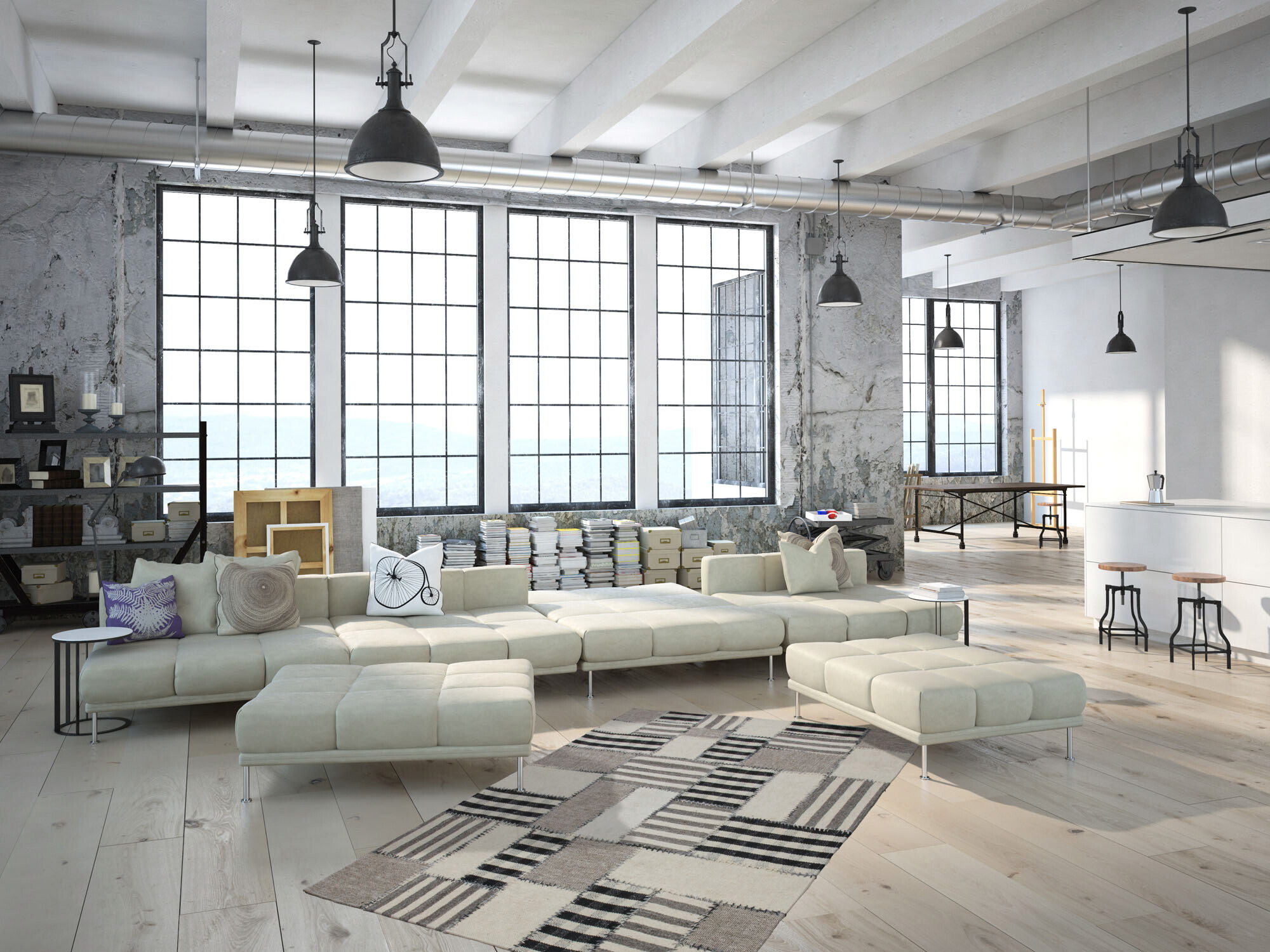 Kayoom Flachgewebeteppich Liana 214 creme B/H/L: ca. 160x1x230 cm Kayoom Flachgewebeteppich Liana 214 creme B/H/L: ca. 160x1x230 cm