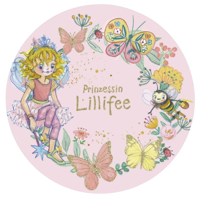 Prinzessin Lillifee Kinderteppich rosa D: ca. 100 cm