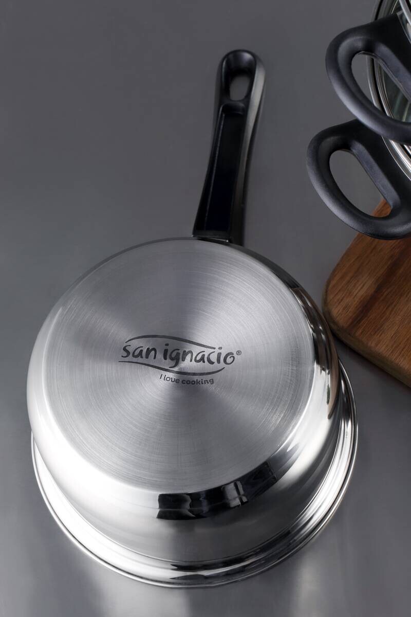 SAN IGNACIO Topfset TOLEDO silber Edelstahl 5 tlg.