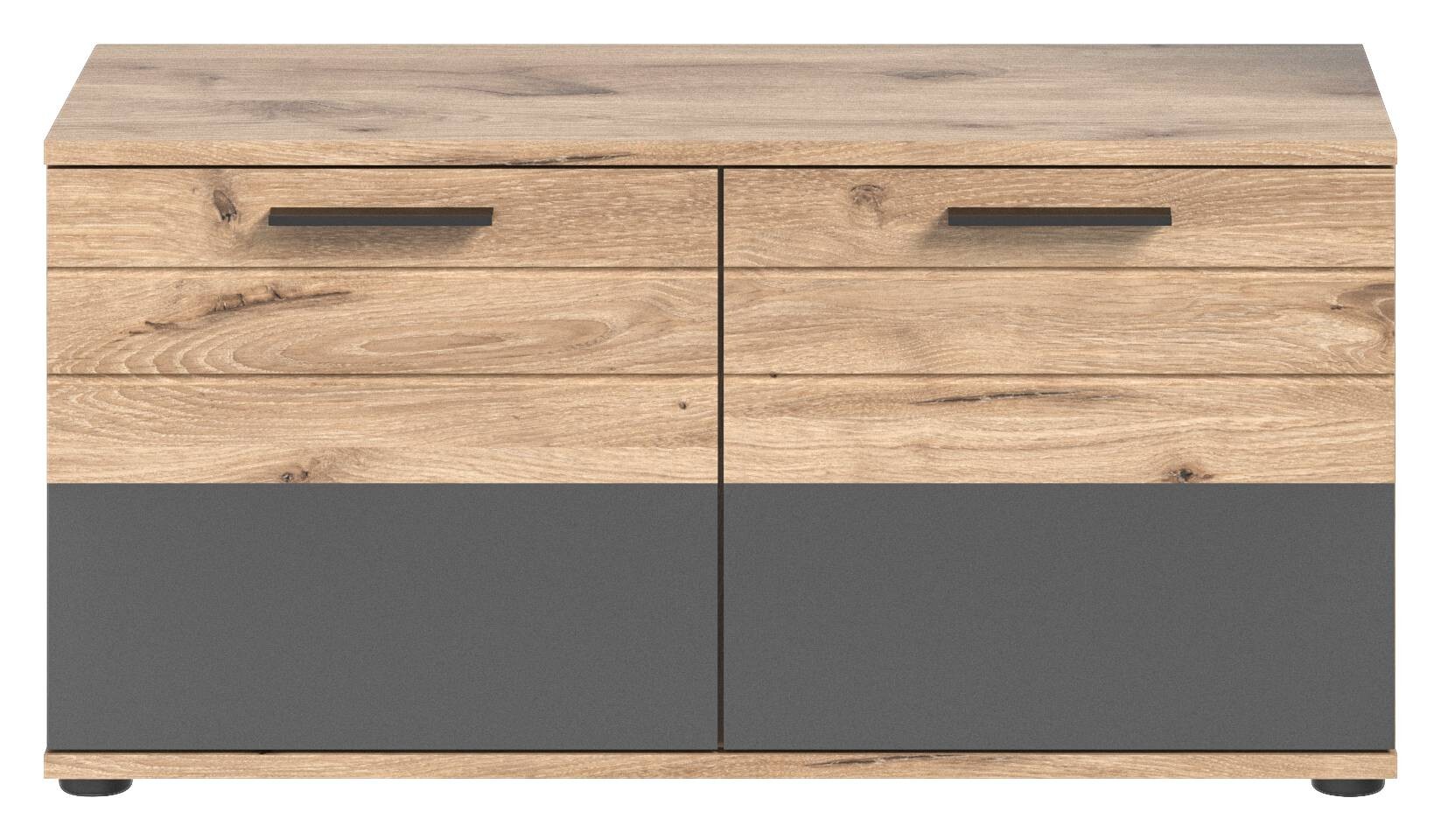 Sitzbank Mason Nox Oak Nachbildung dunkelgrau B/H/T: ca. 90x45x37 cm