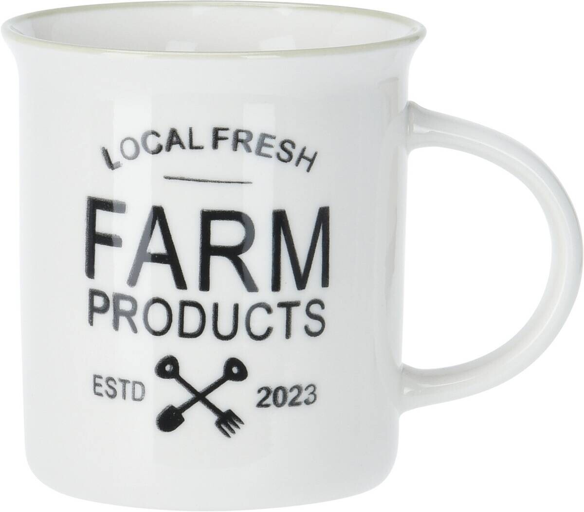 Kaffeebecher weiß Porzellan 3 tlg.