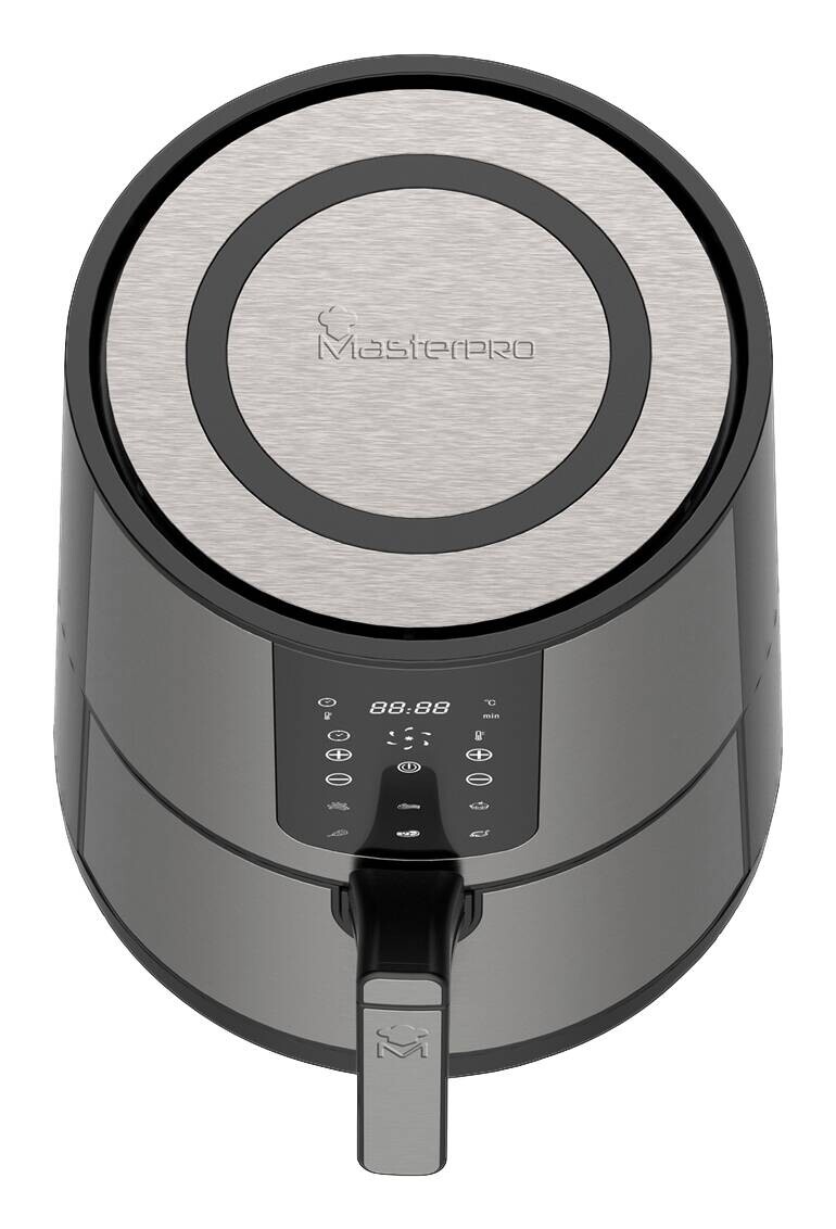 MASTERPRO Heißluftfritteuse BGMP-9307 silber Edelstahl B: ca. 26 cm ca. 3,6 l
