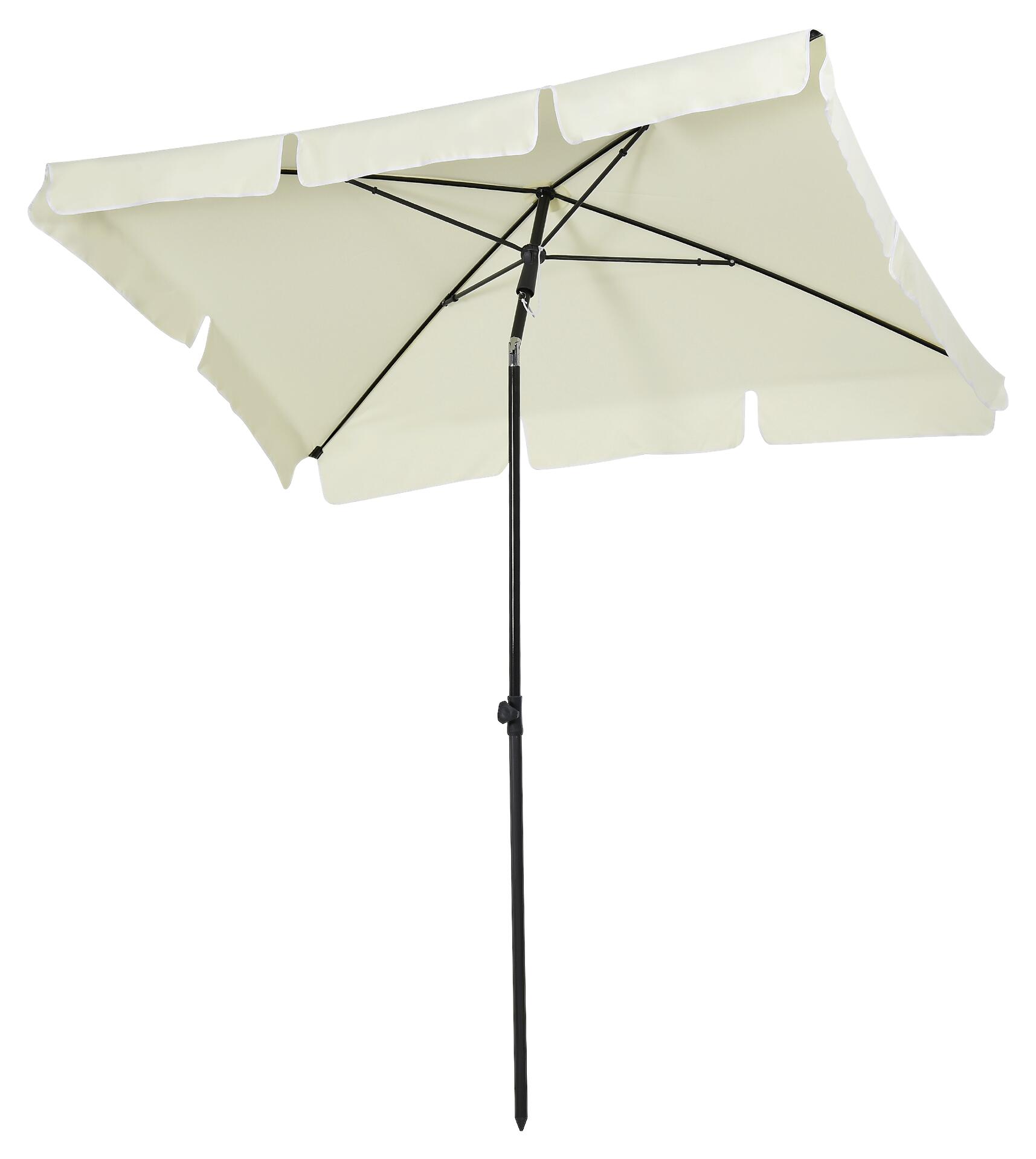 Outsunny Gartenschirm beige Aluminium B/H/L: ca. 125x235x200 cm