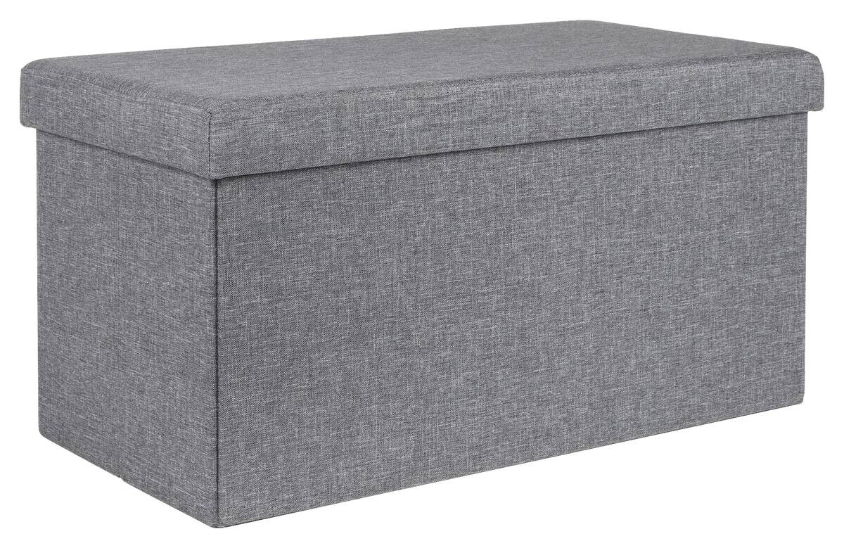 HI Sitzbank mit Aufbewahrungsfunktion grau B/H/L: ca. 38x38x76 cm HI Sitzbank mit Aufbewahrungsfunktion grau B/H/L: ca. 38x38x76 cm