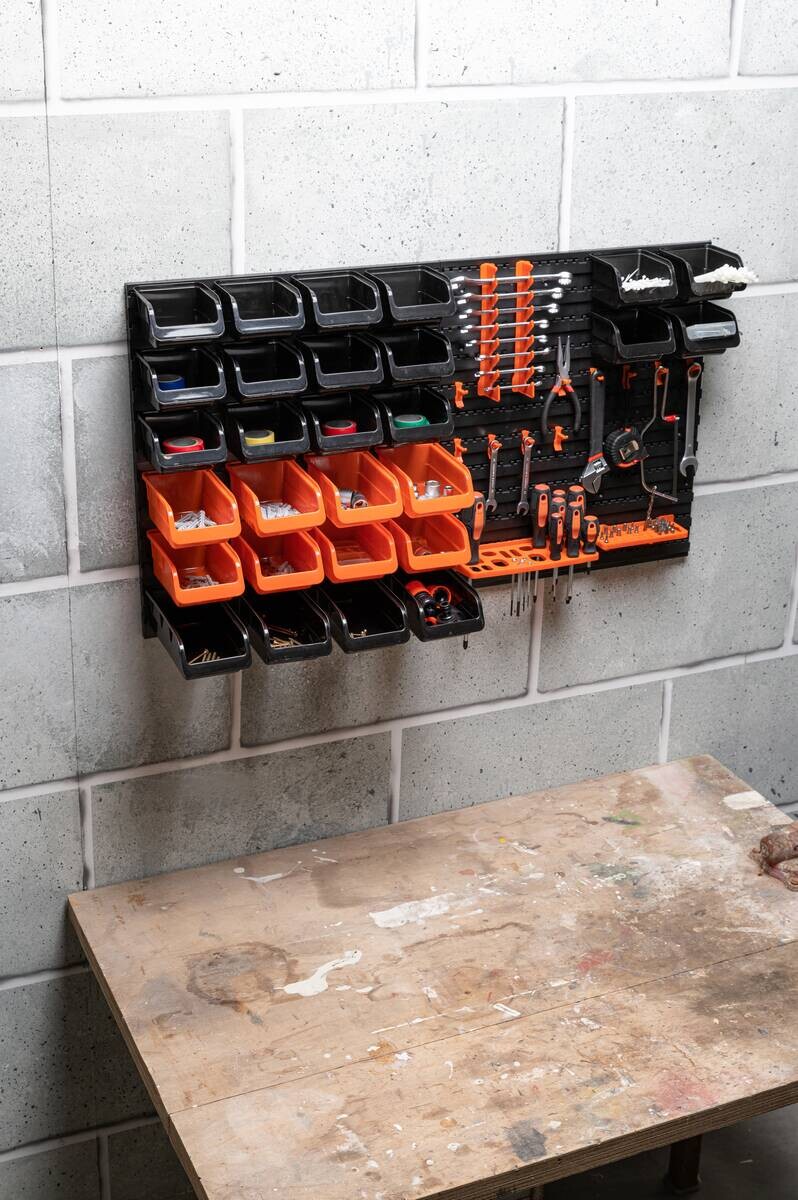 BLACK+DECKER Werkzeugwand orange B/H/L: ca. 14,2x56,3x50 cm