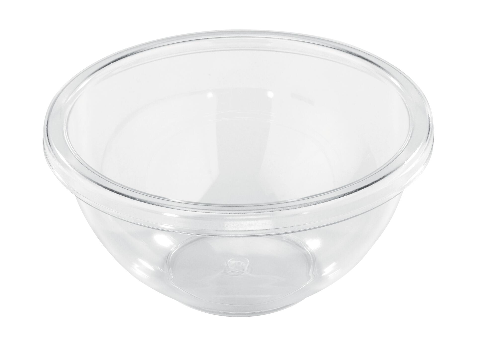 Schüssel transparent H/D: ca. 13,5x28 cm