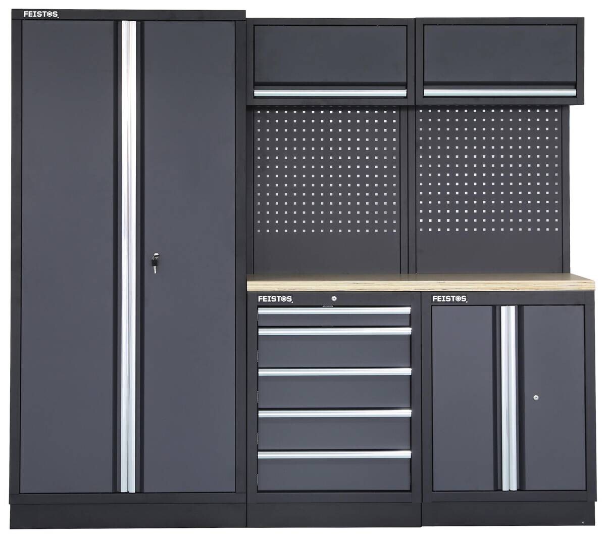 Werkstatteinrichtung Apollo schwarz B/H/L: ca. 228x200x46 cm