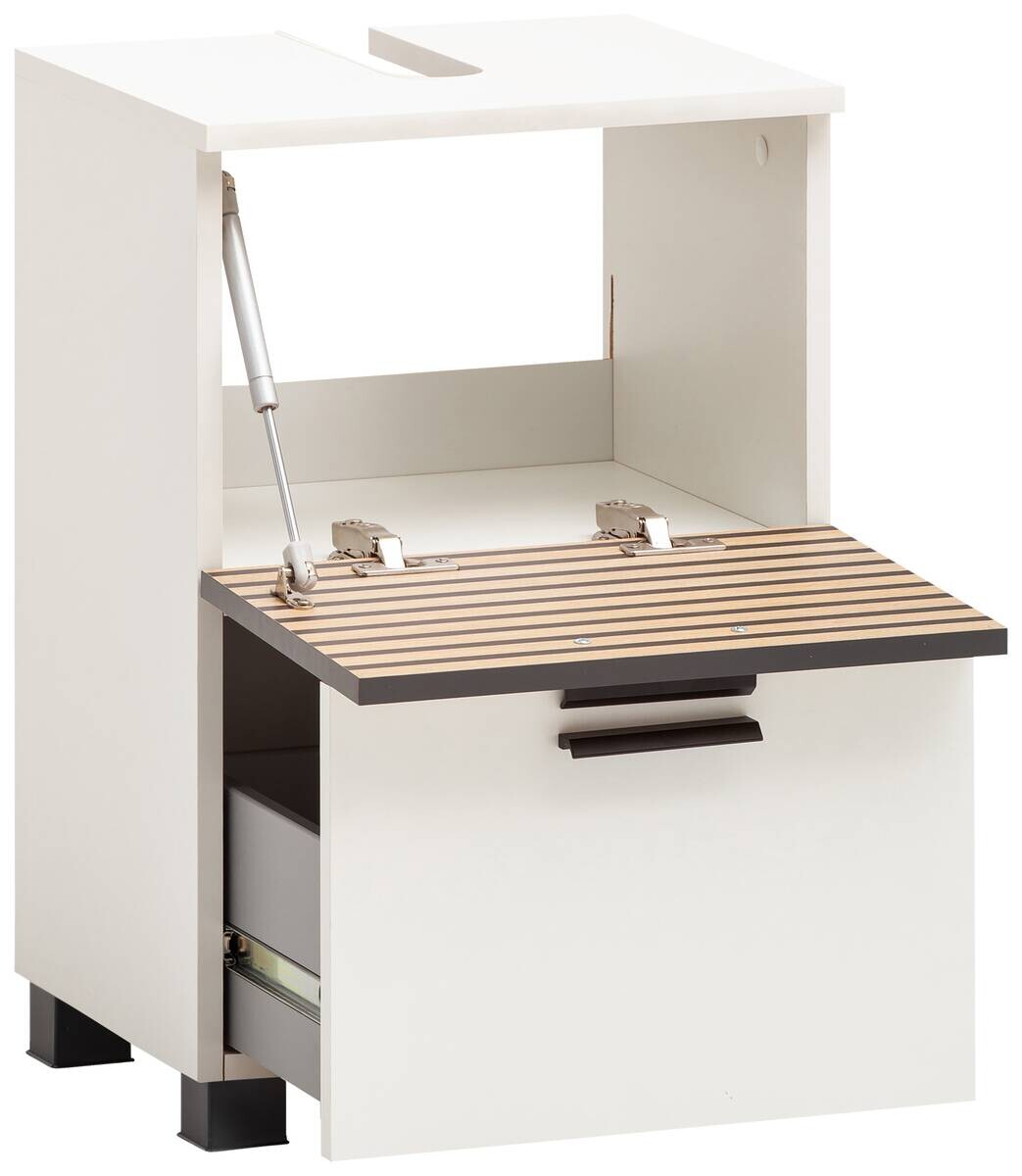 Waschbeckenunterschrank Katta weiß matt B/H/T: ca. 40,2x60,8x35 cm