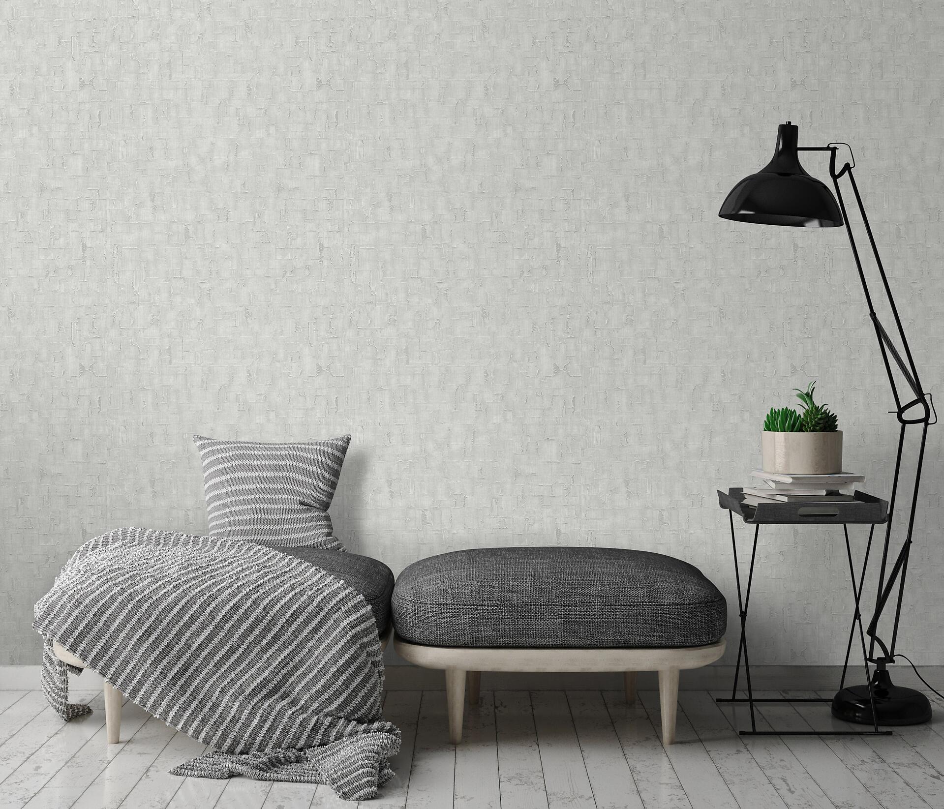 Erismann Vliestapete grau silber B/L: ca. 53x1005 cm