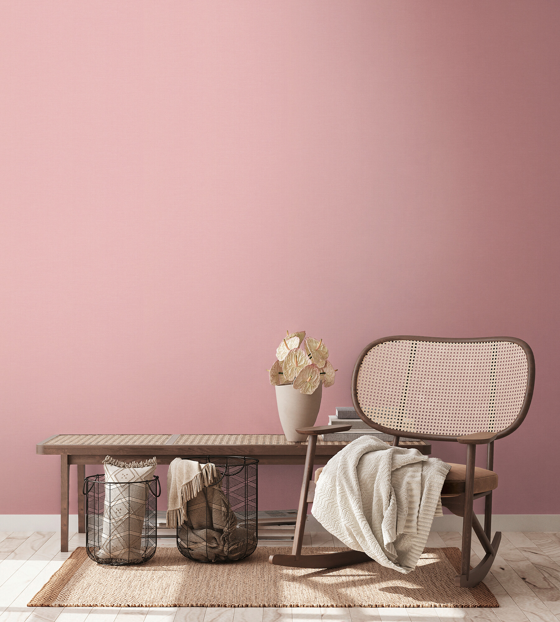 A.S.Creation Vliestapete rosa B/H/D: ca. 53x1005x8,5 cm