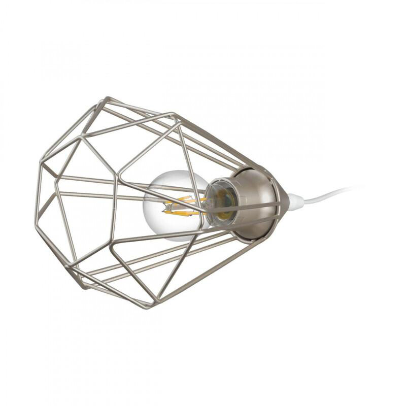 Eglo Tischleuchte braun B/H/L: ca. 17,5x26,5x17,5 cm E27 1 Brennstellen