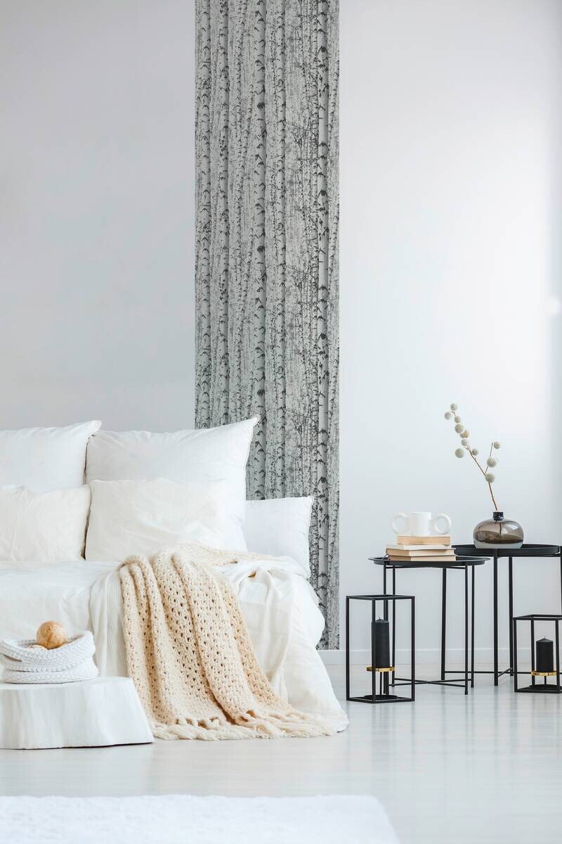 A.S.Creation Tapete grau schwarz weiß B/H/D: ca. 52x250x7,5 cm