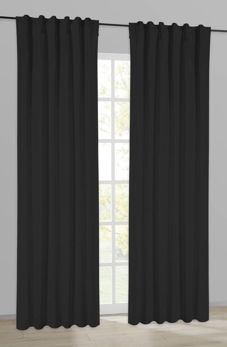 Thermovorhang Kiruna schwarz B/L: ca. 140x245 cm