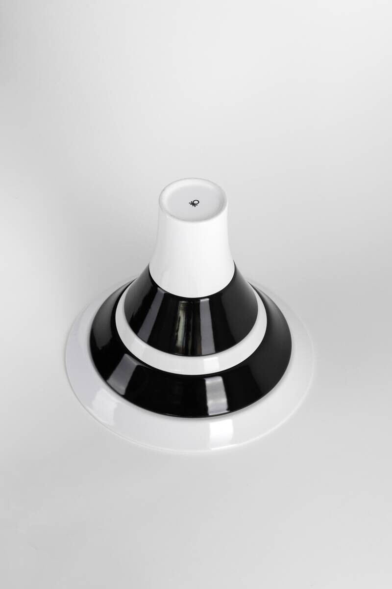 BENETTON Kombiservice Black & white schwarz Steingut 5 tlg.