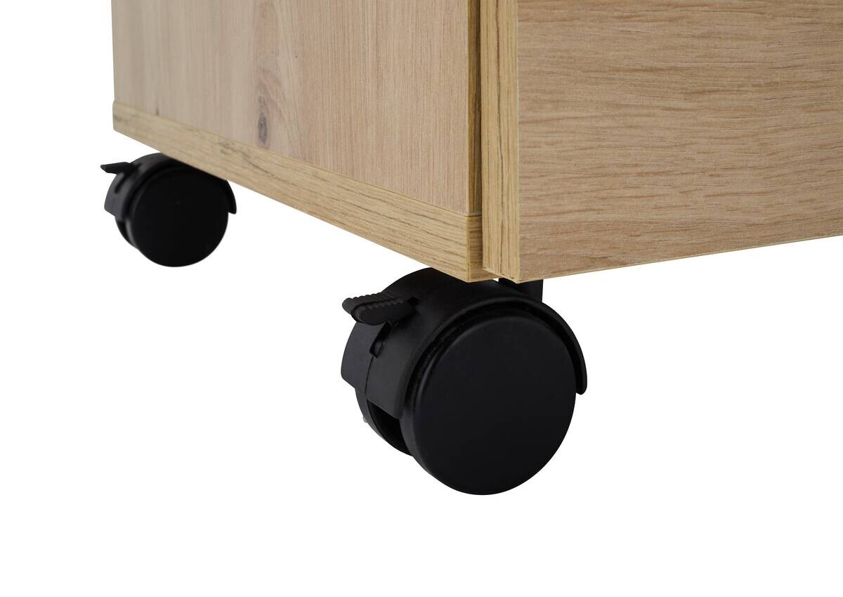 Rollcontainer Ben Eiche Artisan Nachbildung B/H/T: ca. 40x56x39 cm