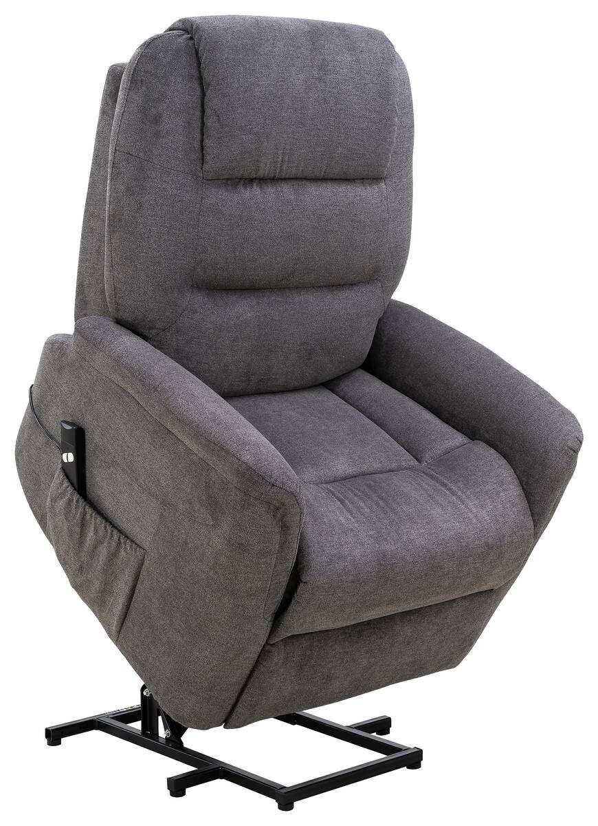 Sessel grau Microfaser B/H/T: ca. 88x106x93 cm