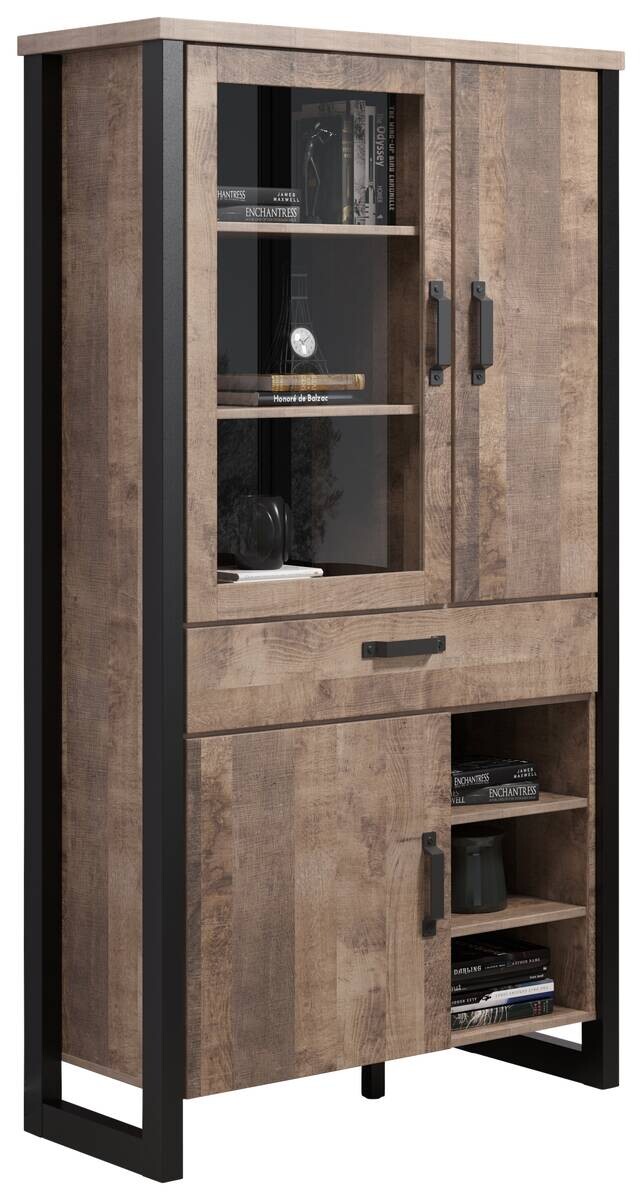 Stauraumelement Emile Eiche Tabak Nachbildung B/H/T: ca. 106x195x45 cm