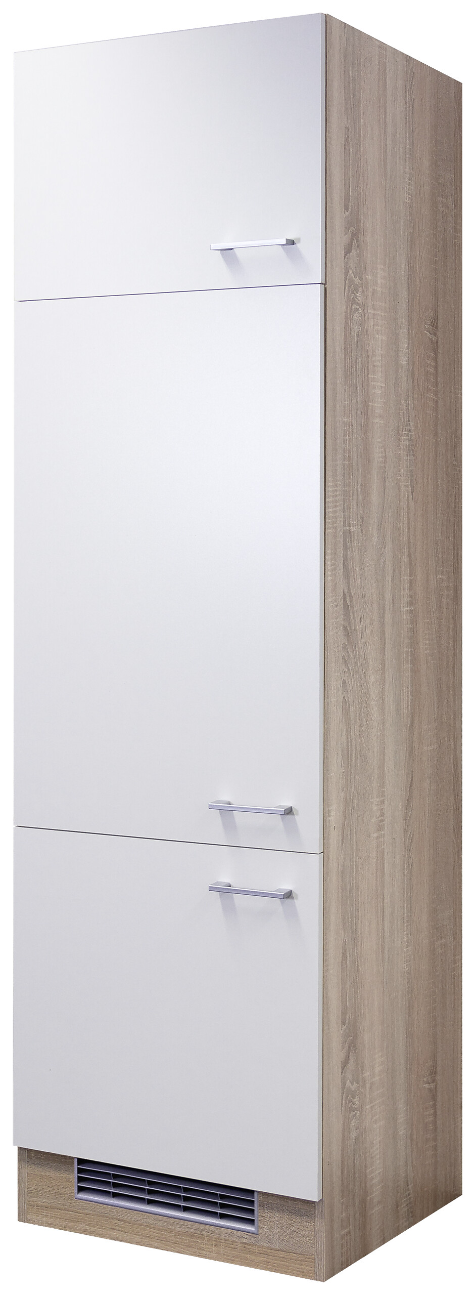 Kühlumbauschrank Samoa weiß Eiche Nachbildung B/H/T: ca. 60x200x57 cm Kühlumbauschrank Samoa weiß Eiche Nachbildung B/H/T: ca. 60x200x57 cm