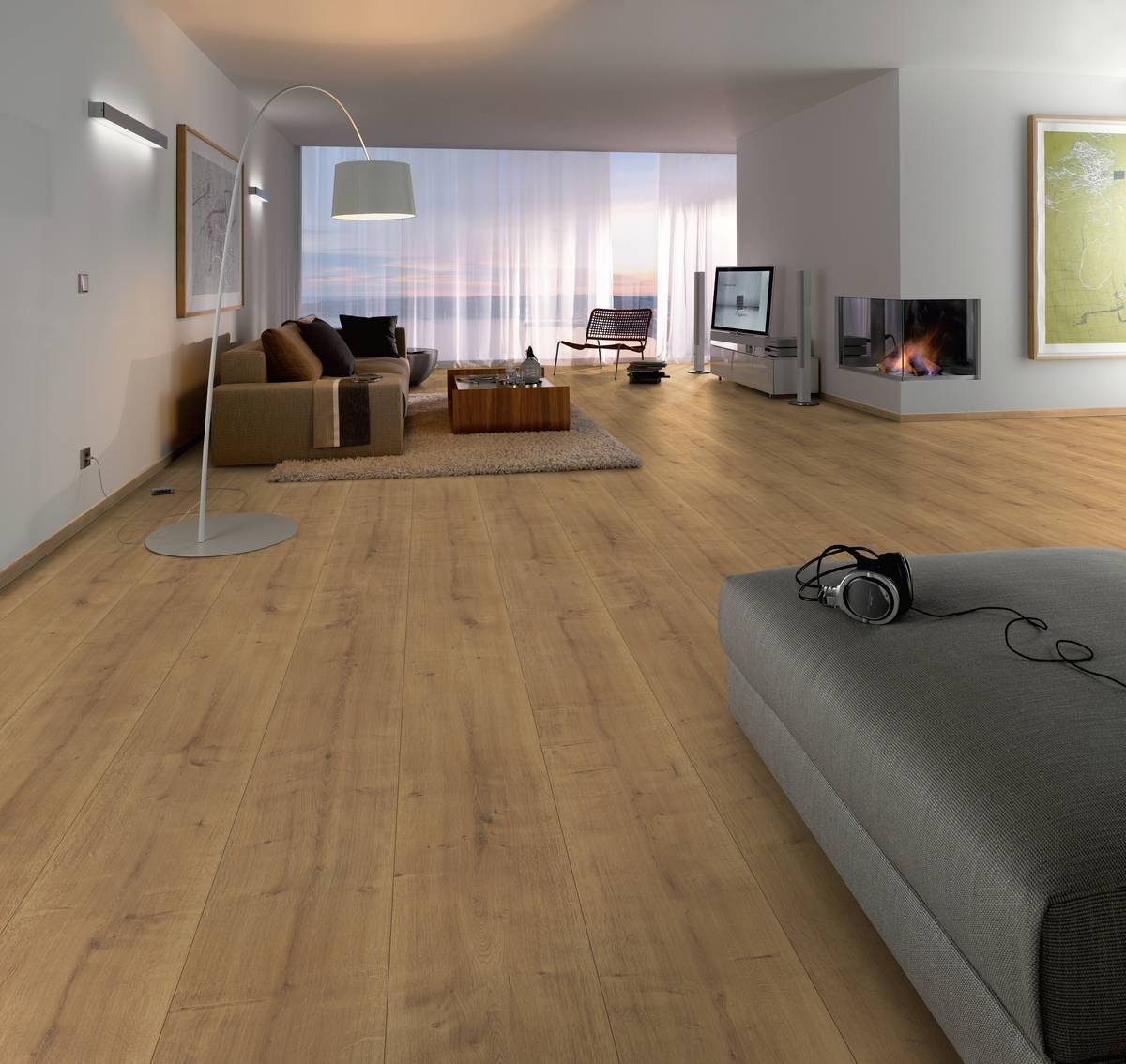 EGGER Laminatboden Richmond ca. 2,5349 m² im Paket B/L: ca. 34x130,5 cm pro Paket