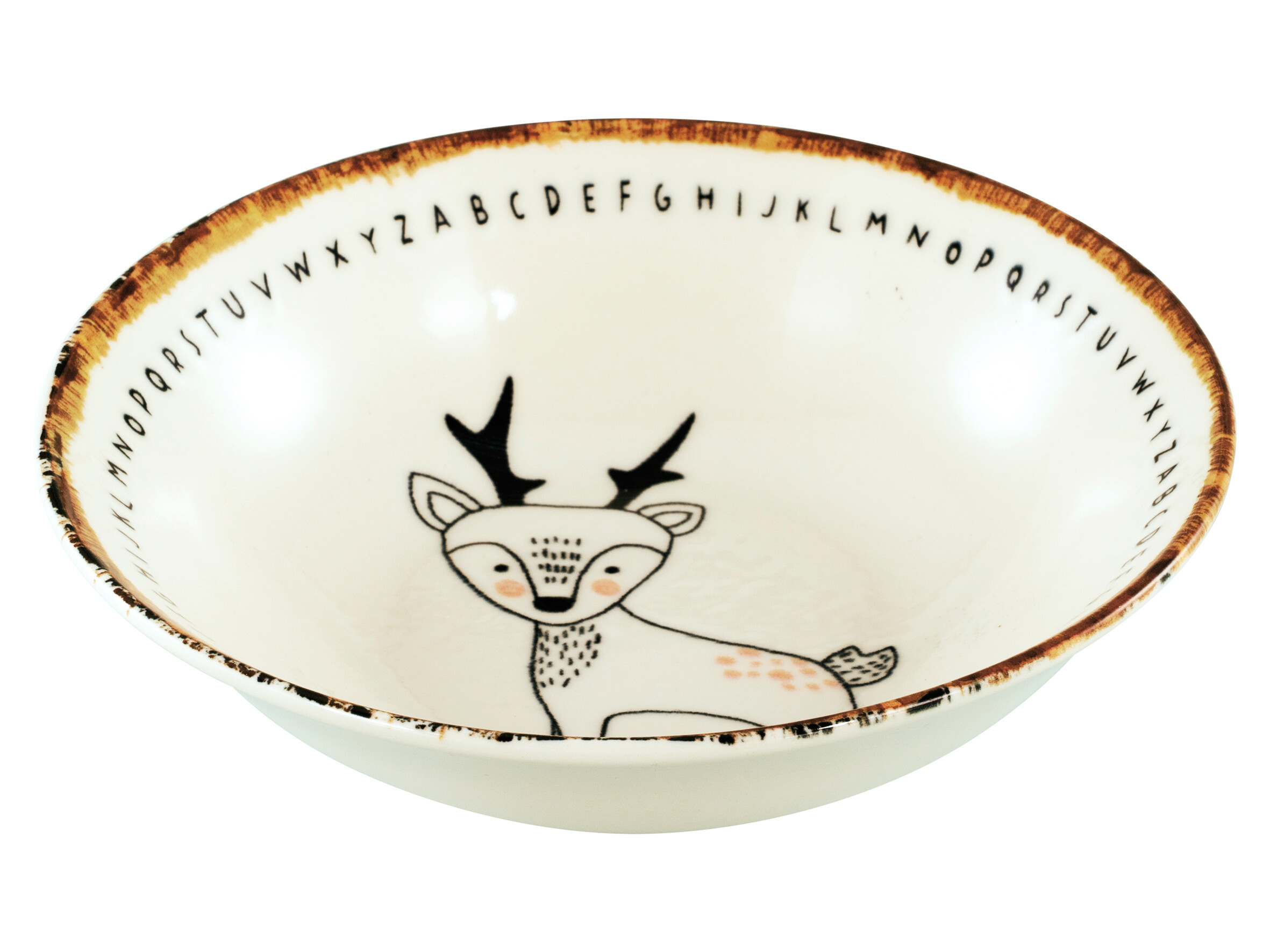 CreaTable Mehrzweckschalen Freunde des Waldes braun Steinzeug D: ca. 18,6 cm