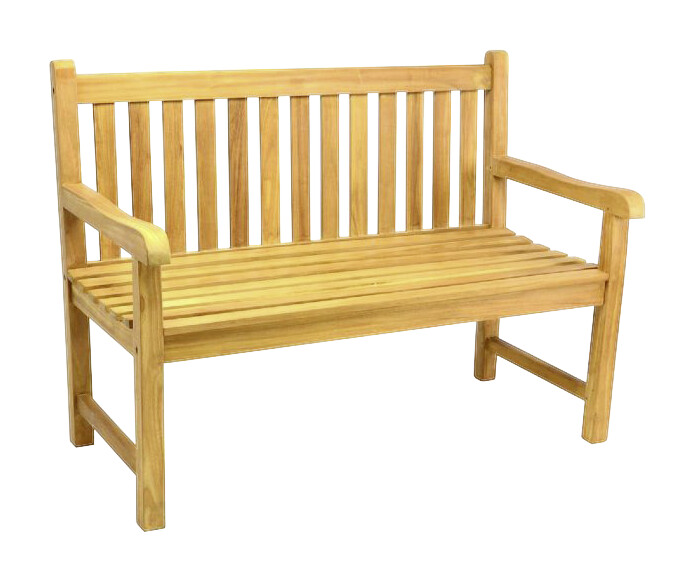 VCM Gartenbank braun Teakholz B/H/L: ca. 62x90x120 cm