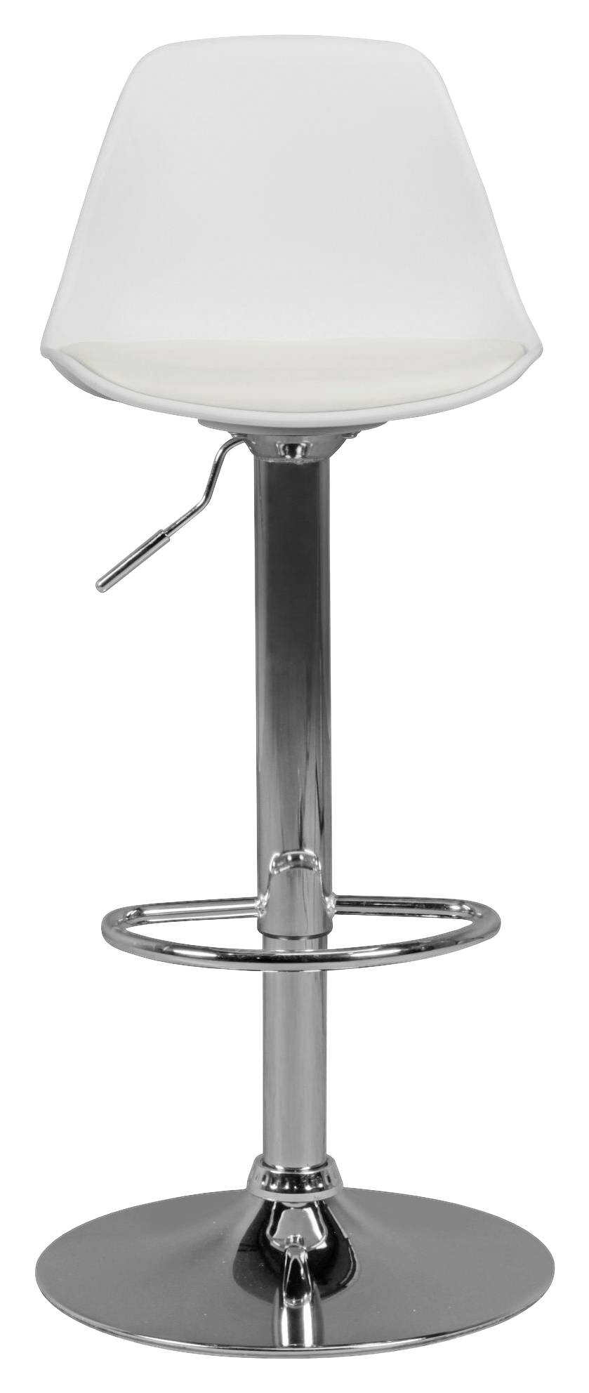 Barhocker weiß Kunstleder B/H/T: ca. 40x104x40 cm