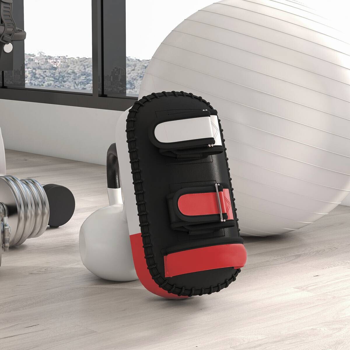 SPORTNOW Fitness-Zubehör schwarz Kunstleder B/H/L: ca. 20x38x18 cm