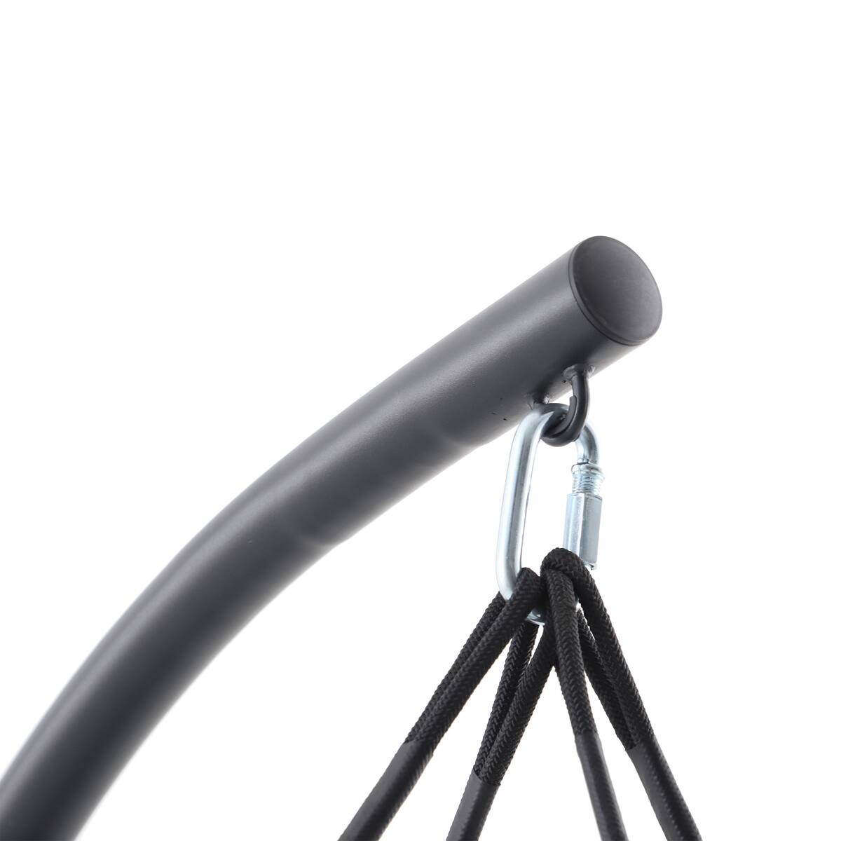 POCOline Hängesessel dunkelgrau Stahl