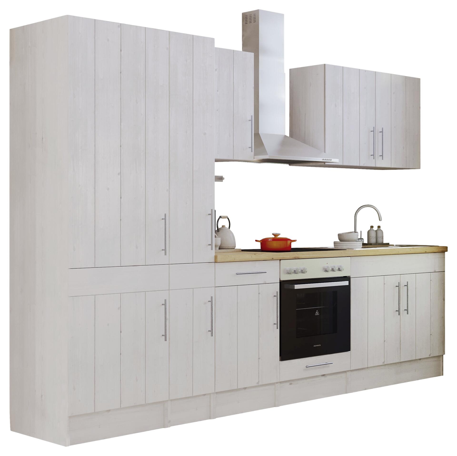 Respekta Küchenblock Premium weiß matt B/H/T: ca. 300x211x60 cm