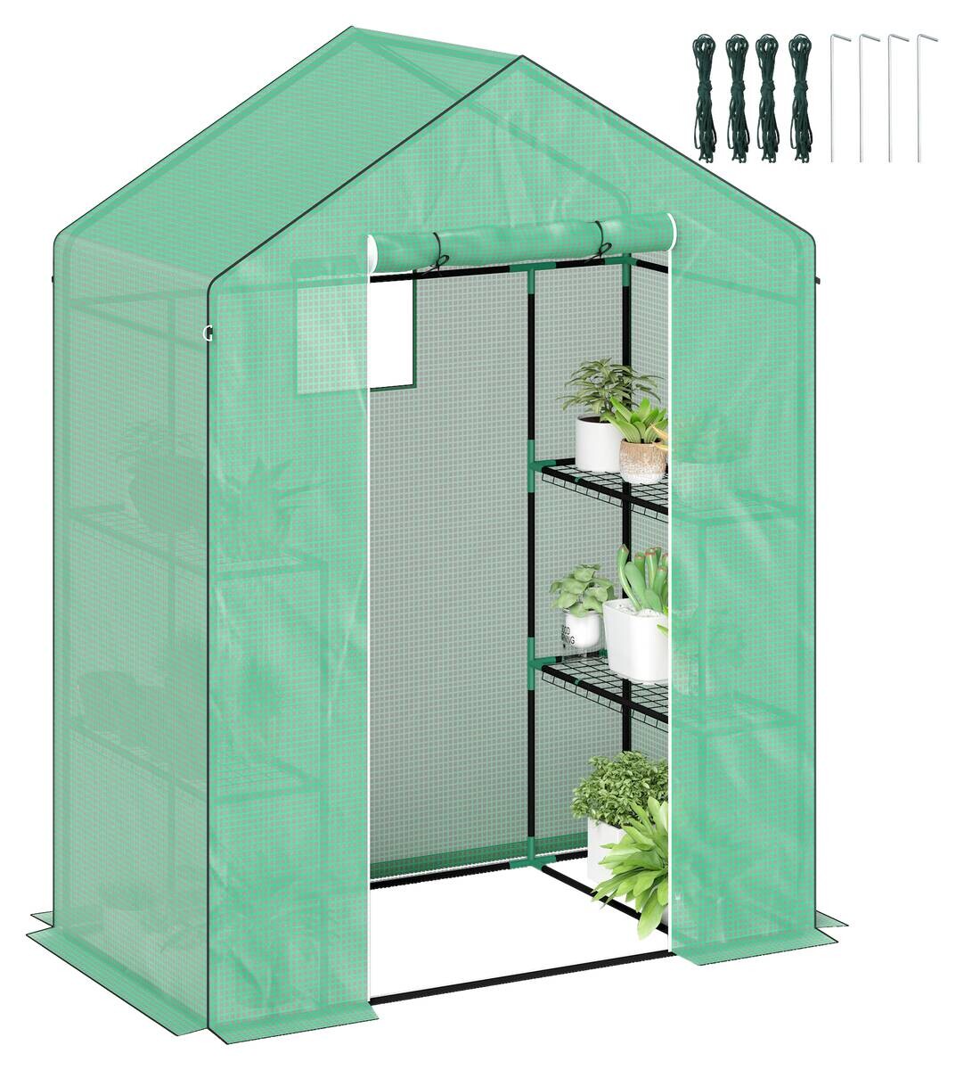 Outsunny Gewächshaus B/H/L: ca. 74x190x143 cm