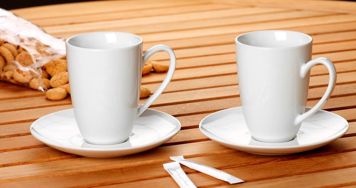 Ritzenhoff & Breker Latte Macchiato-Set 4tlg. Bianco weiß Porzellan 4 tlg.