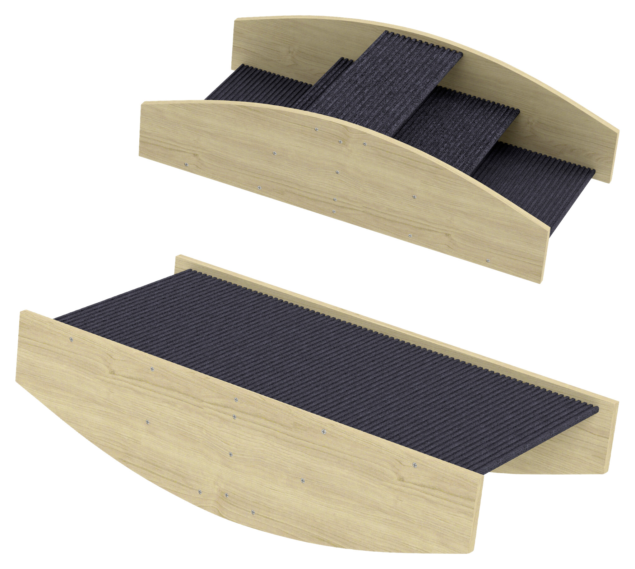 PawHut Hundewippe Holzoptik Holz B/H/L: ca. 39,5x20x80 cm