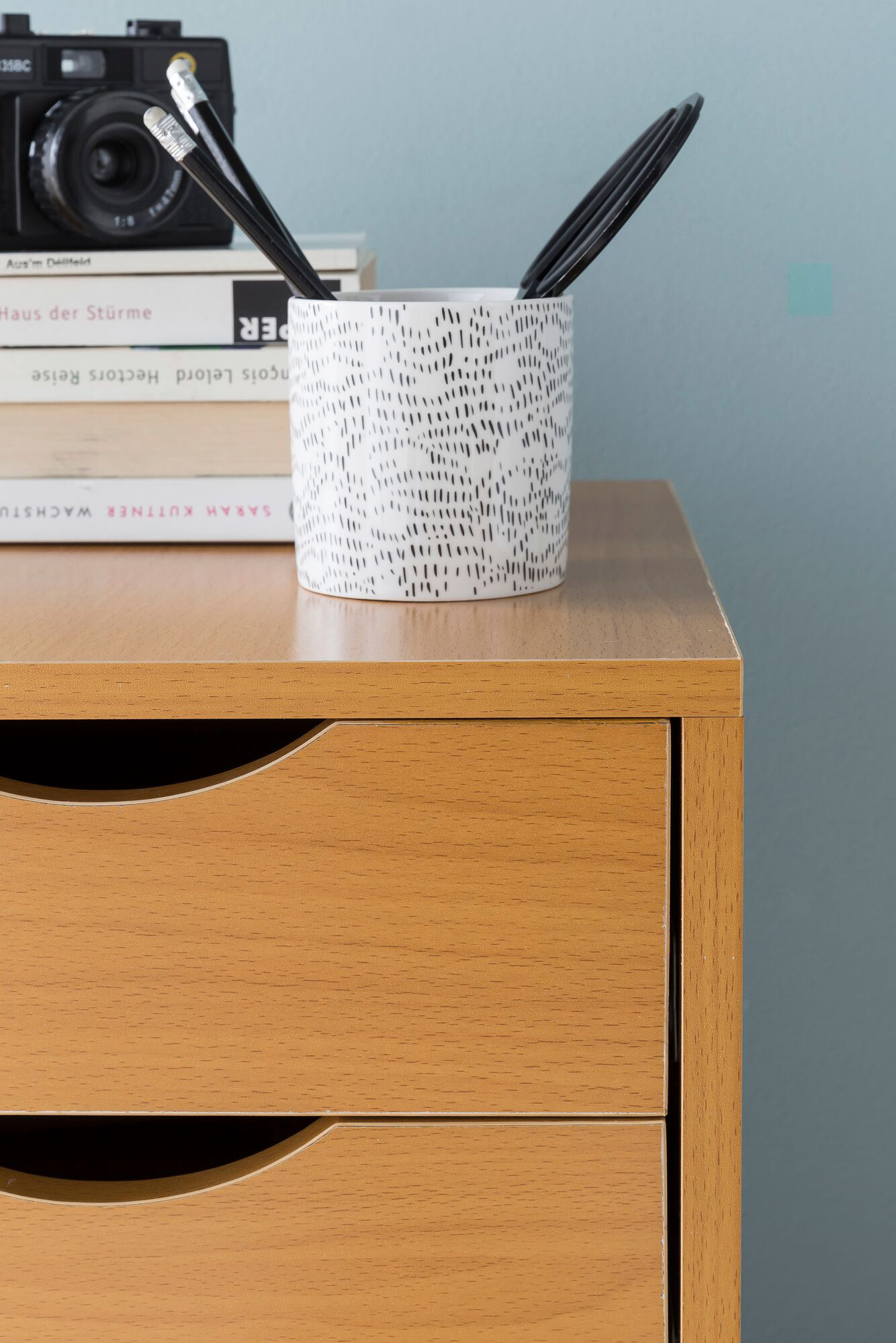 Rollcontainer braun Spanplatte B/H/T: ca. 33x64x38 cm