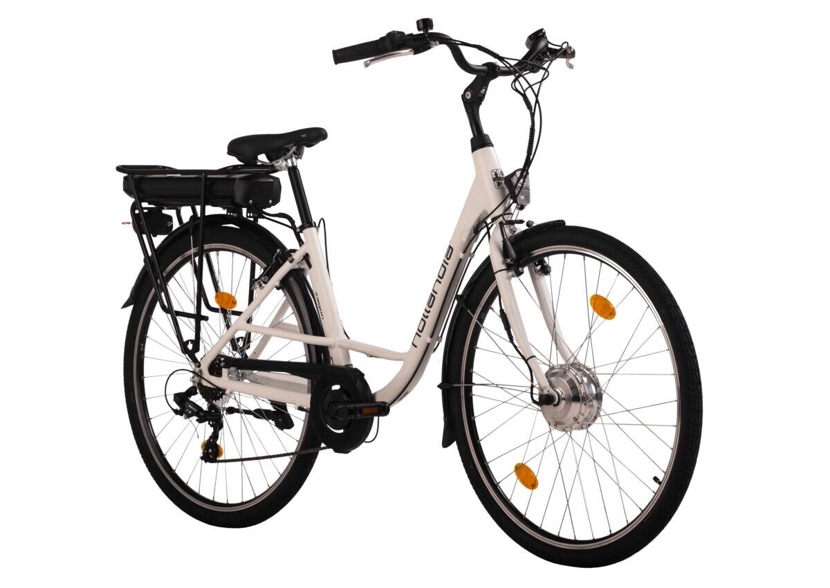 Hollandia City E-Bike Zagon KS184E 28 Zoll Rahmenhöhe 44 cm 6 Gänge weiß weiß ca. 250 W ca. 36 V ca. 28 Zoll