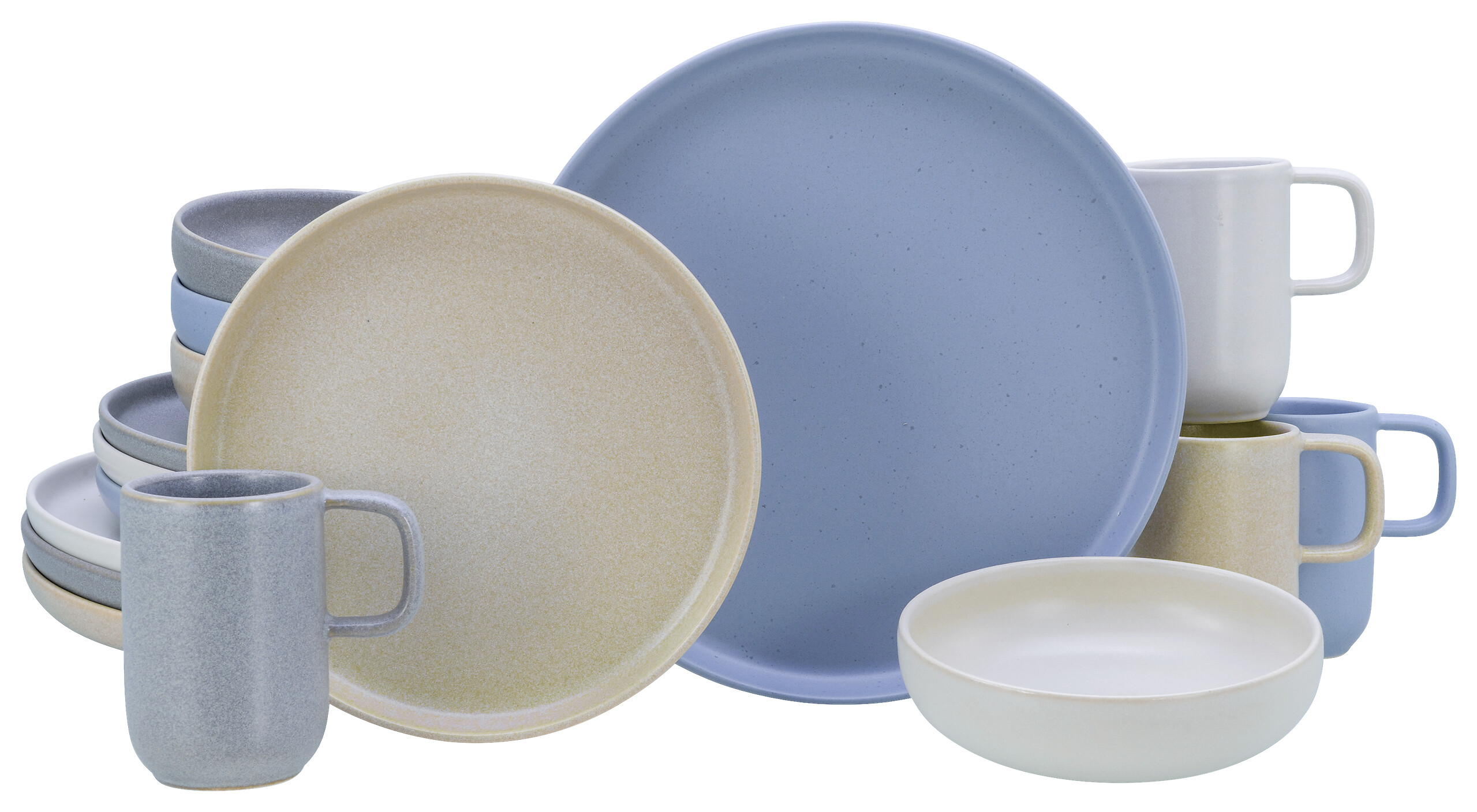 CreaTable Kombiservice Uno Nordic bunt Steinzeug 16 tlg. CreaTable Kombiservice Uno Nordic bunt Steinzeug 16 tlg.