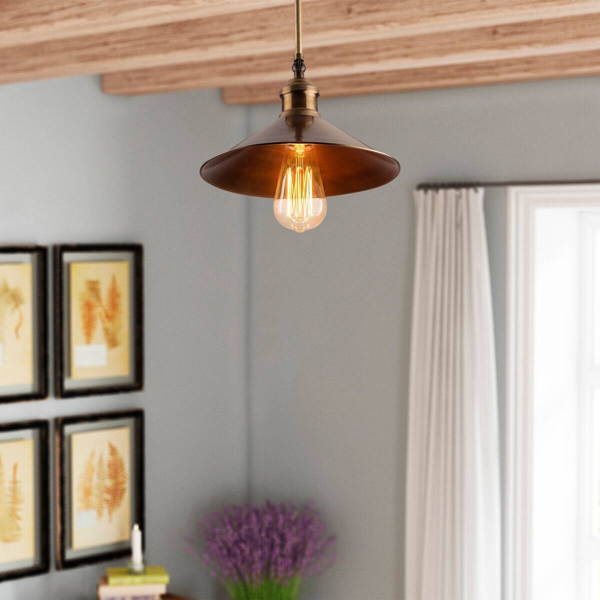 Opviq Pendelleuchte Berceste Metall B/H/T/L/D: ca. 24x31x24x24x24 cm E27 1 Brennstellen