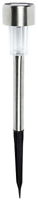 Solarleuchte Edelstahl Edelstahl H/D: ca. 29,5x4,5 cm