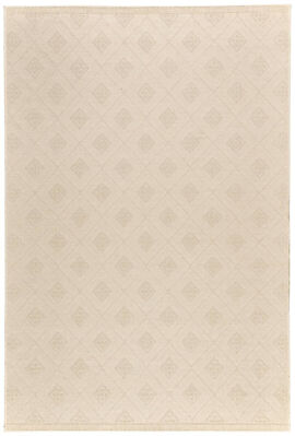 Thumbnail - Flachwebteppich Jersey Home creme B/L: ca. 80x150 cm
