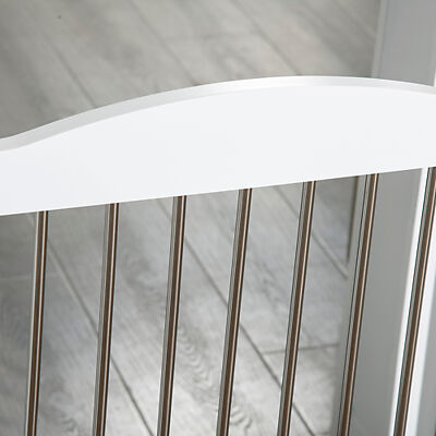 Thumbnail - PawHut Hunde-Absperrgitter weiß Stahl B/H/L: ca. 30x80x154 cm