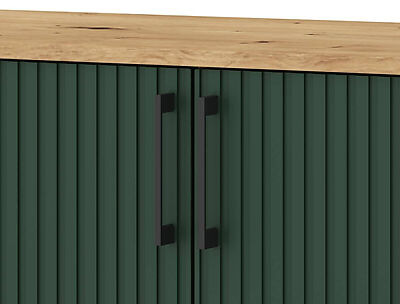 Thumbnail - Kommode LUGO Eiche Artisan Nachbildung grün softmatt B/H/T: ca. 108,2x78,4x40 cm